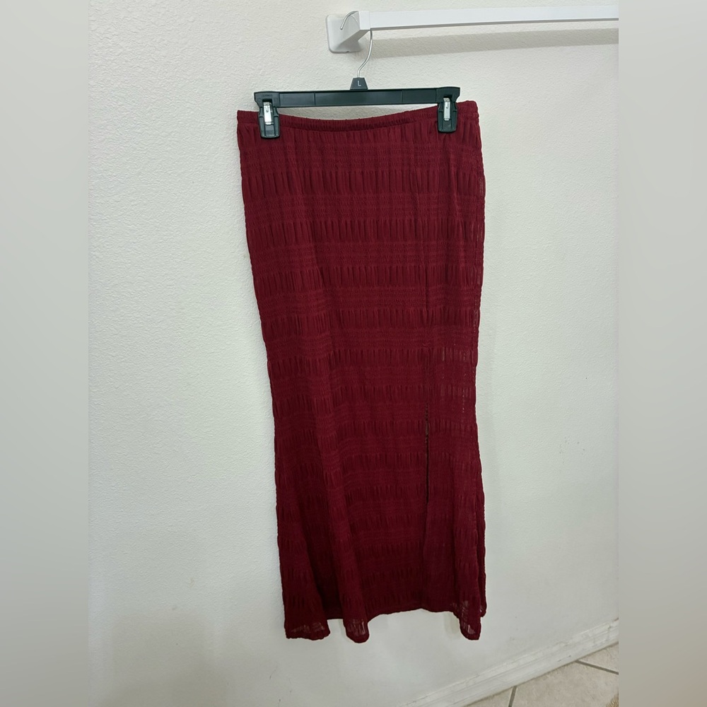 Elegant Red Women's Skirt